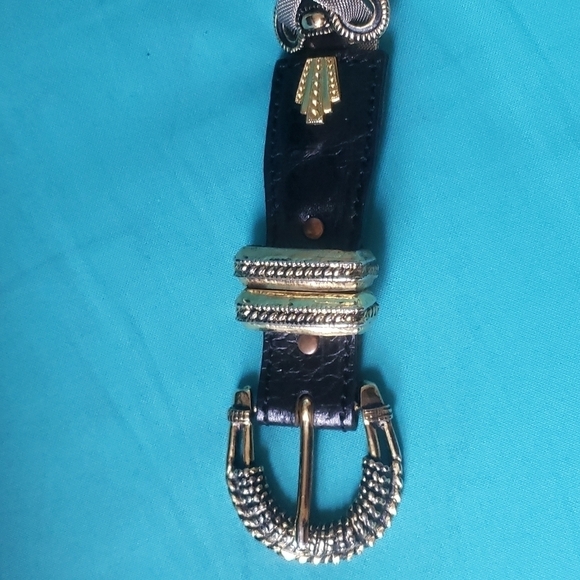 HP. Naani Made In Italy Chain And Leather Belt - Picture 12 of 14